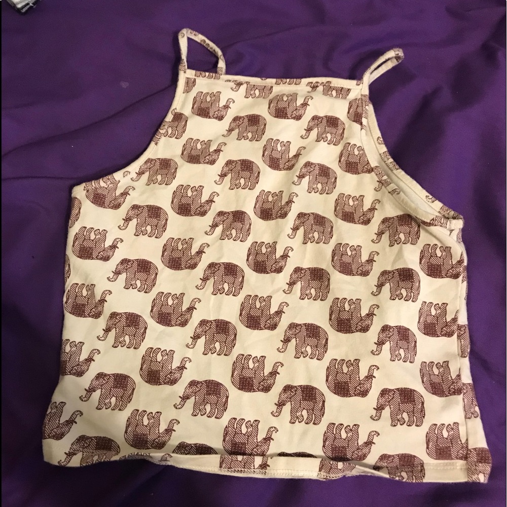 elephant print top